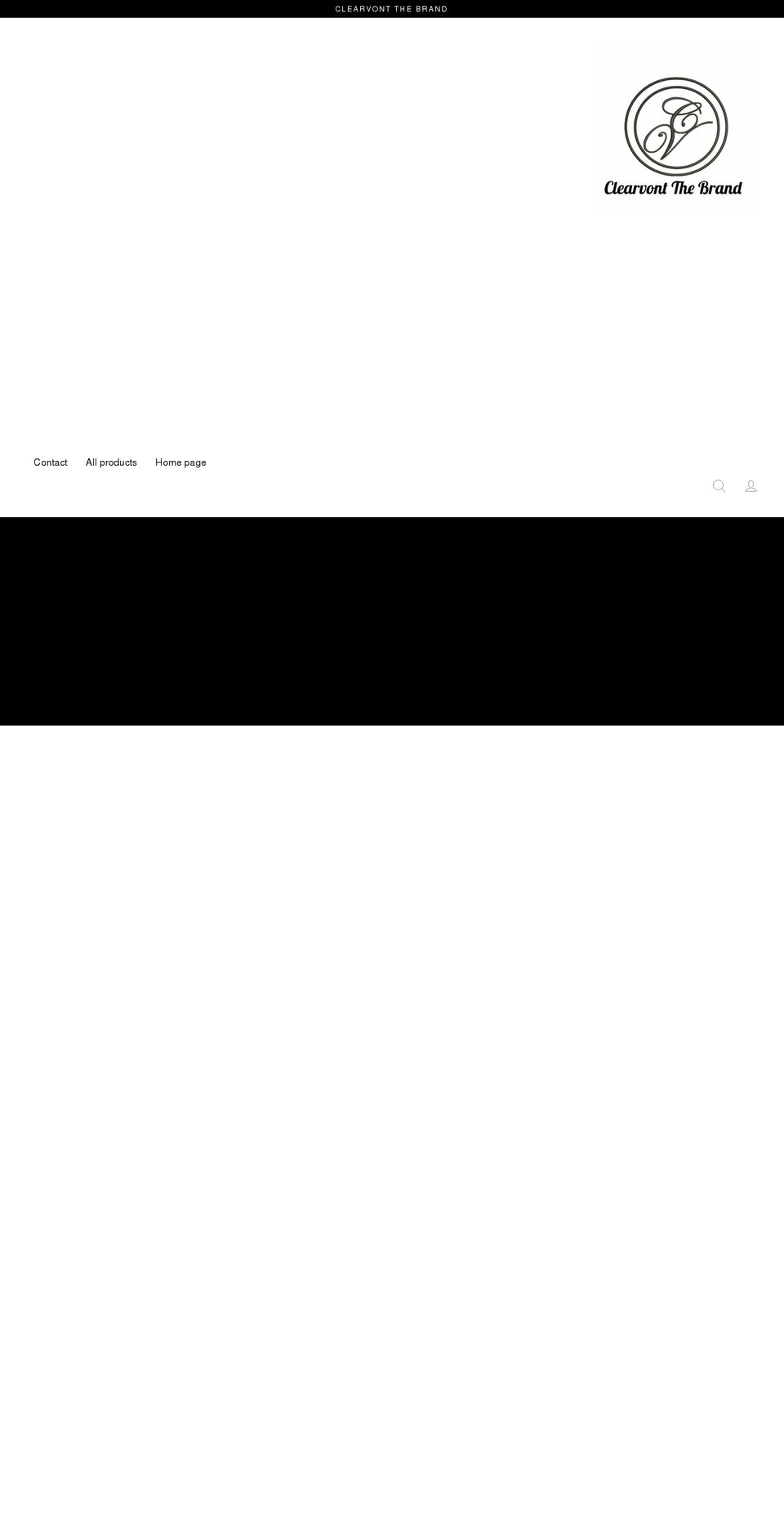 clearvont.net shopify website screenshot