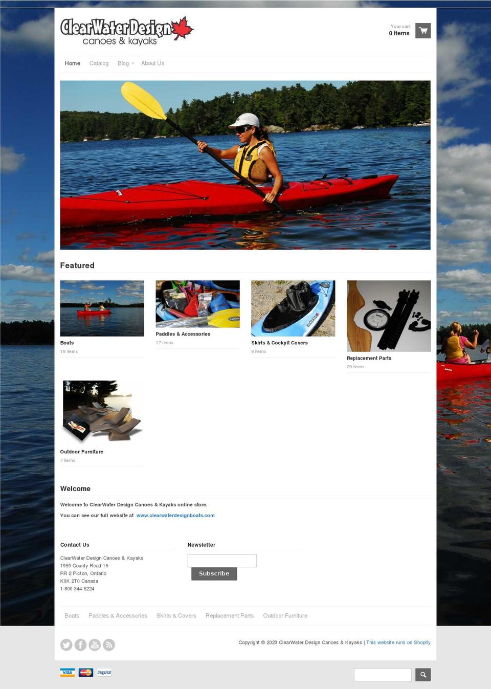 clearwaterdesign.shop shopify website screenshot