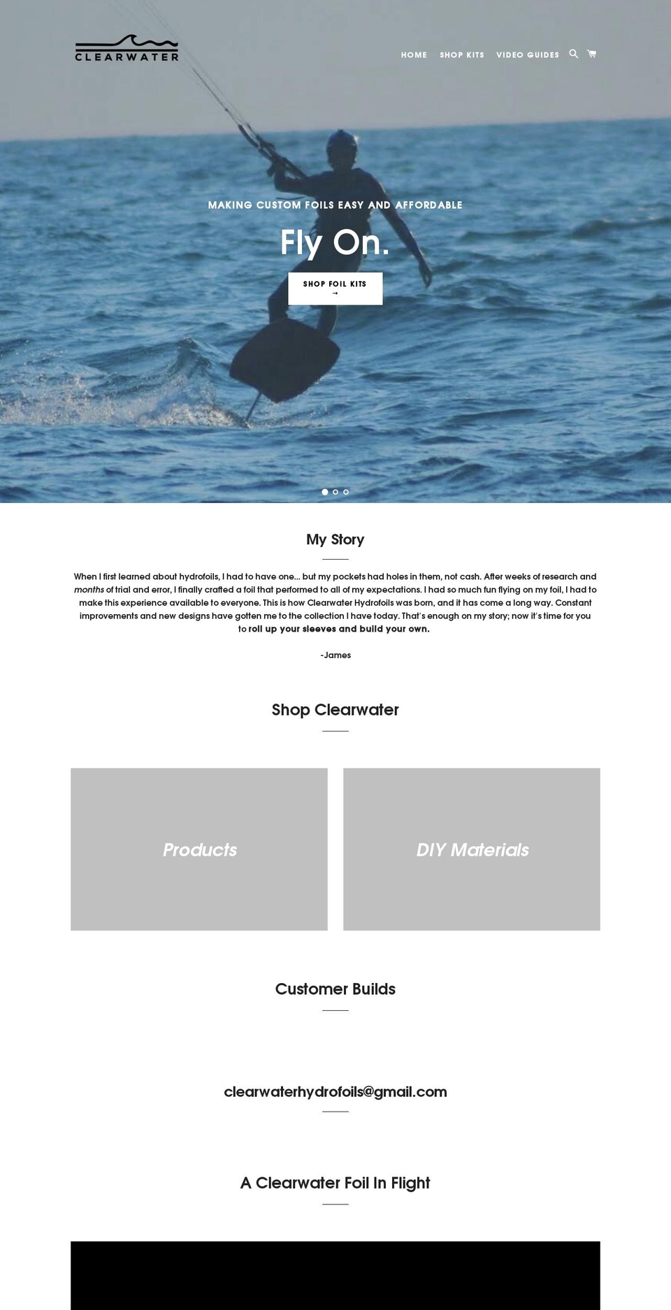 Flow with Installments message Shopify theme site example clearwaterfoils.com