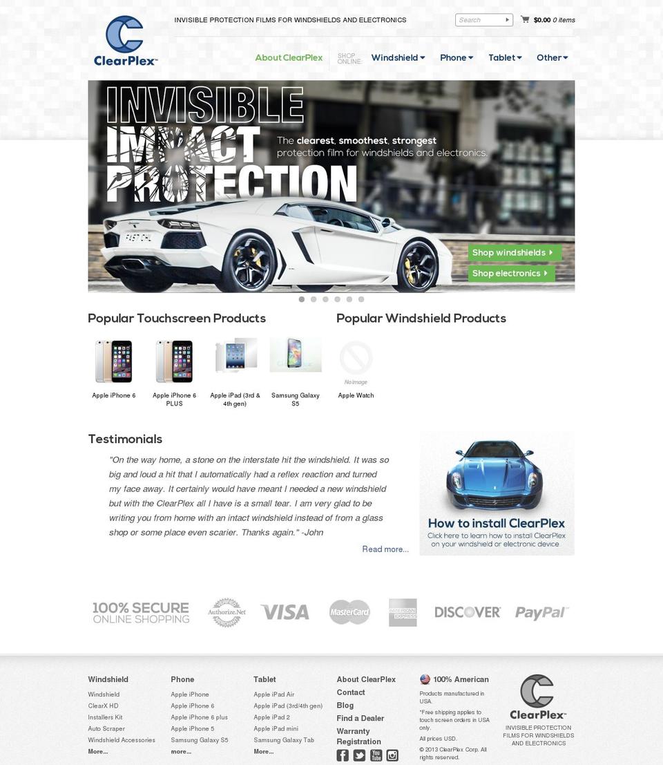 Clearplex Shopify theme site example clearxhd.com