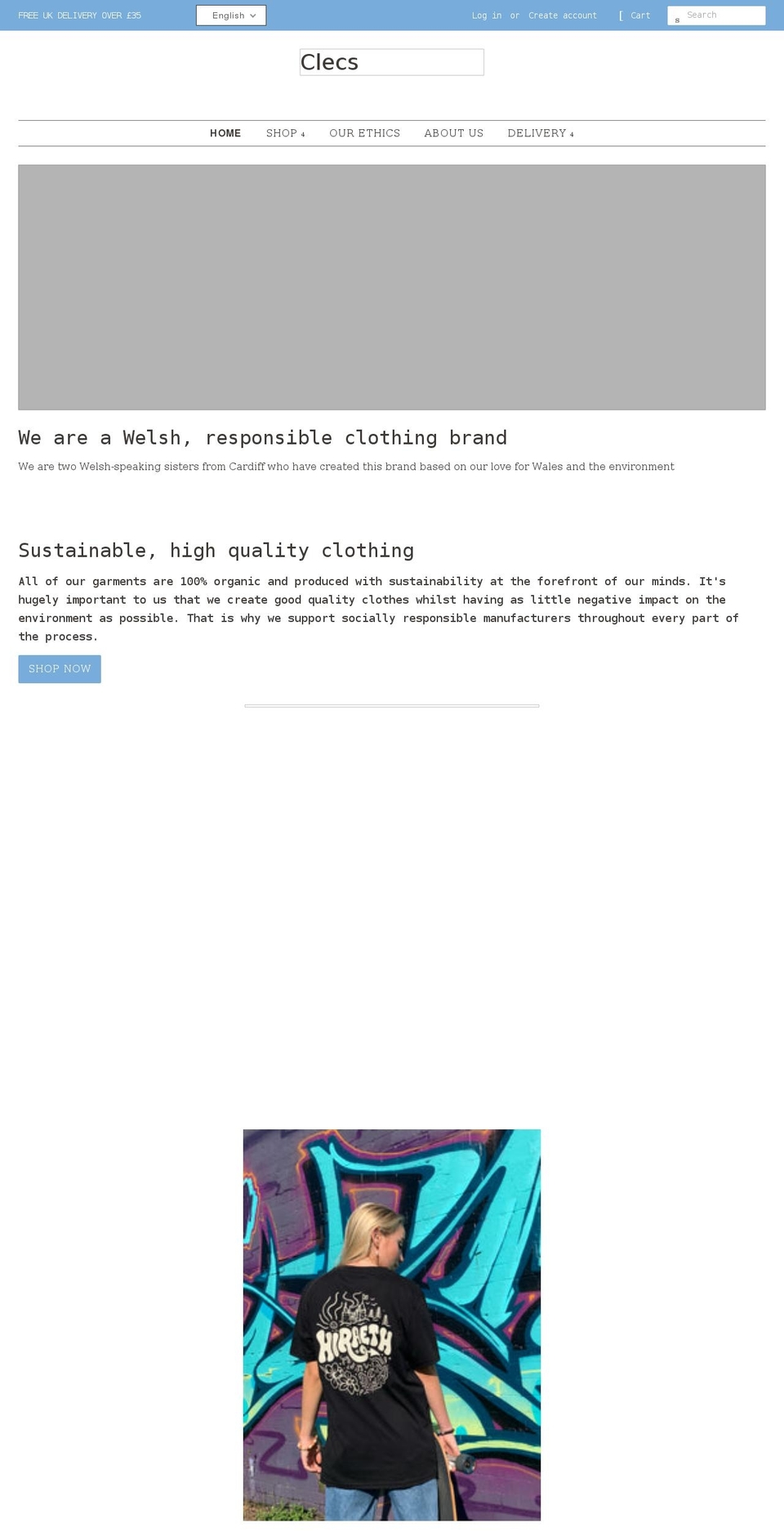 clecs.co.uk shopify website screenshot