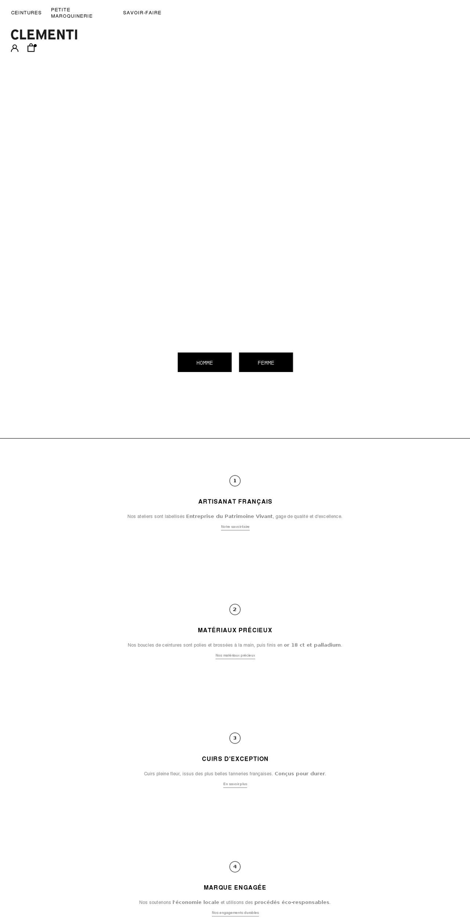 clementi-paris.com shopify website screenshot