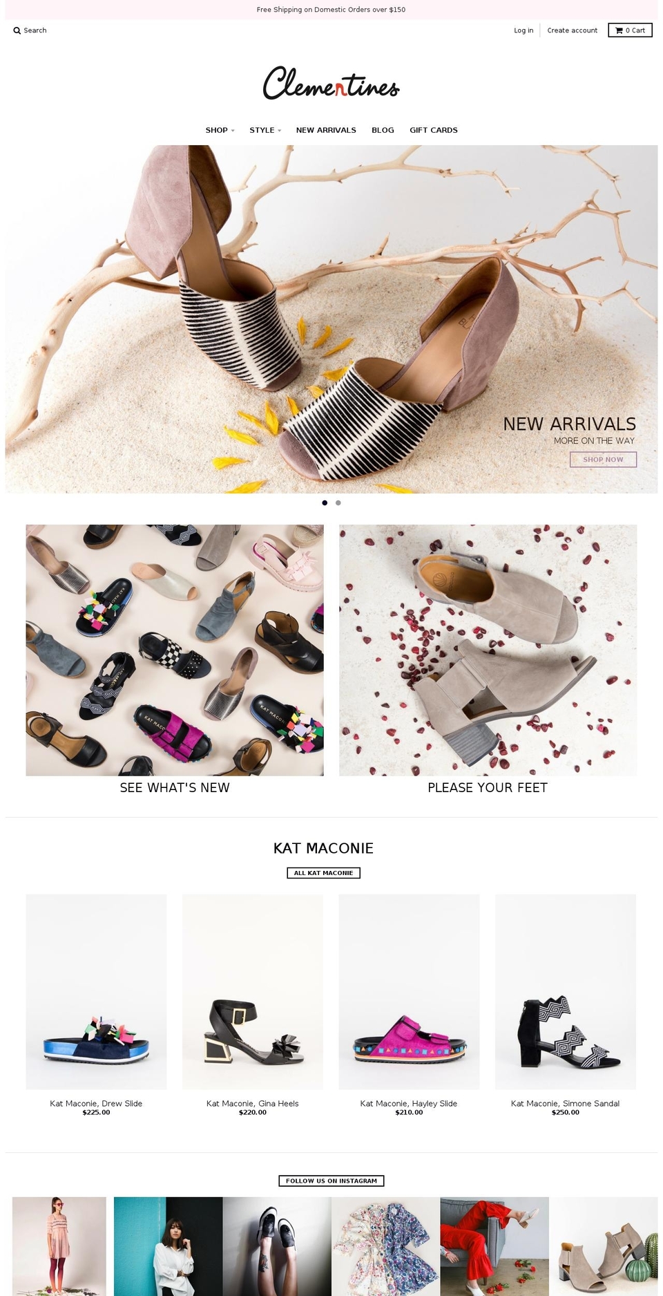 clementines.com shopify website screenshot