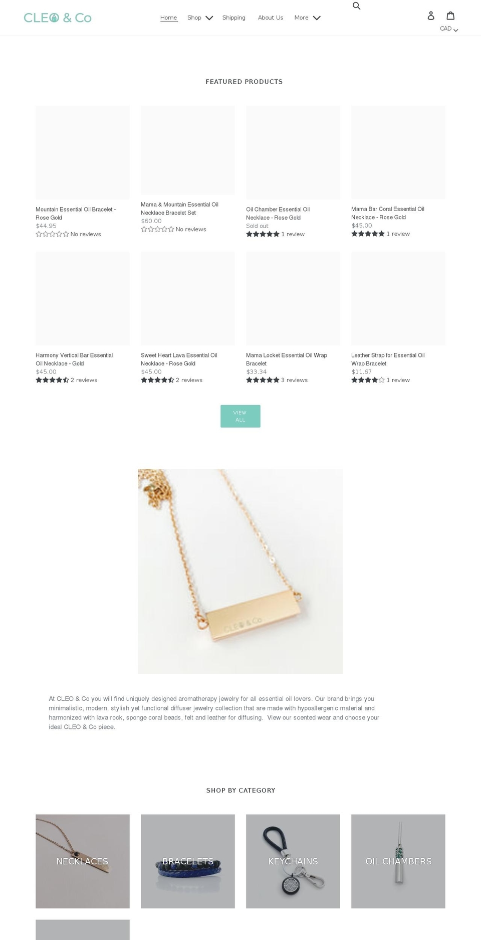 cleoandco.ca shopify website screenshot