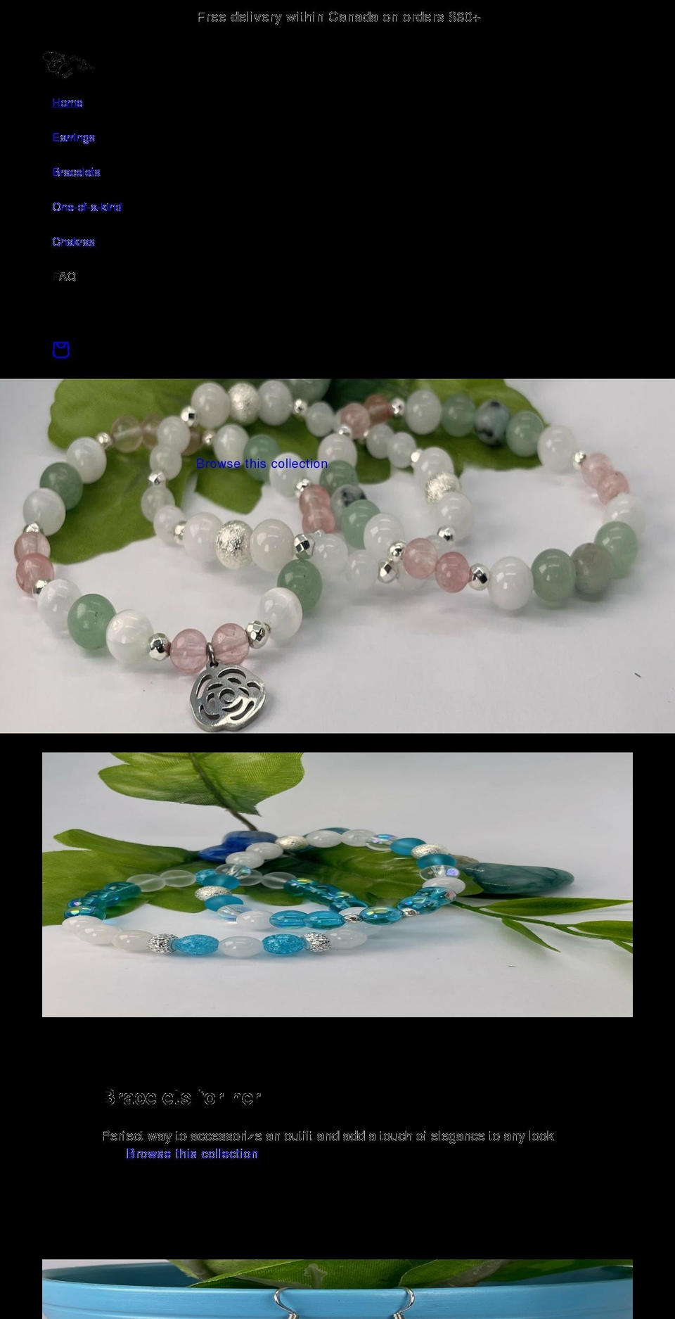 cleoetcharliecreations.com shopify website screenshot