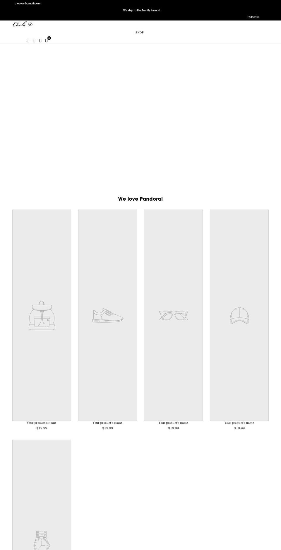 cleolav.com shopify website screenshot