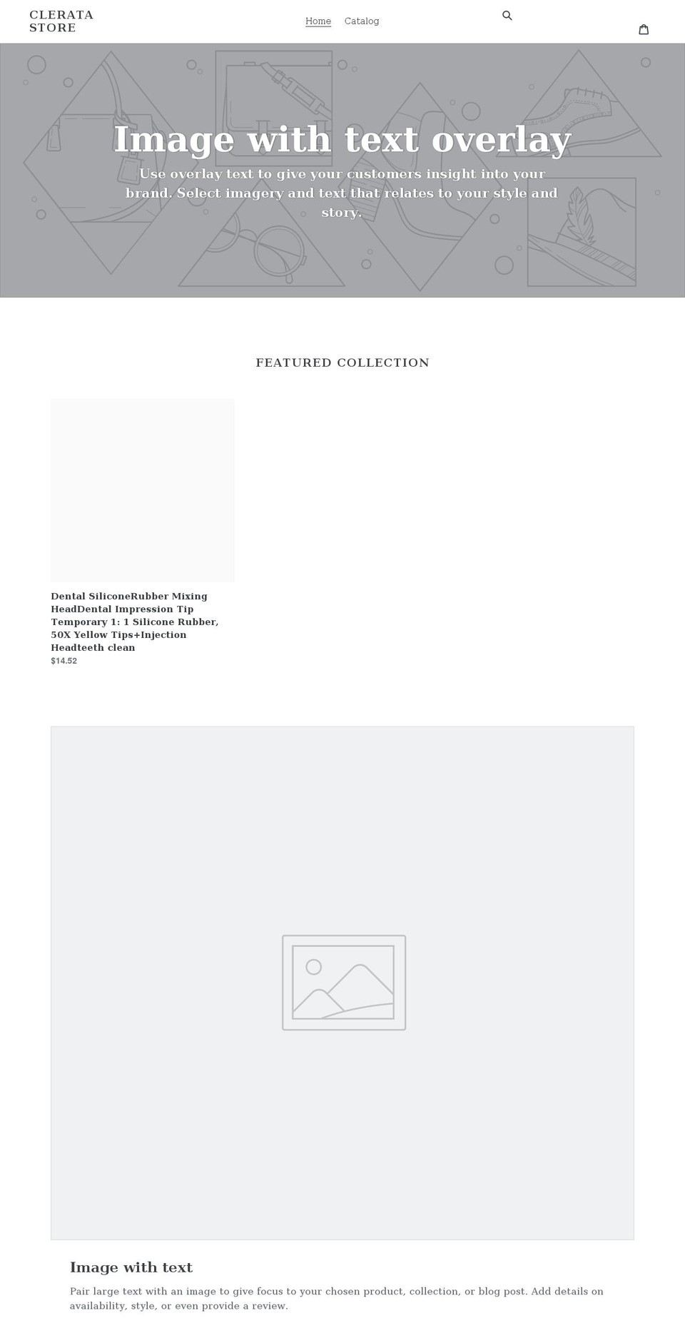 clerata-store.myshopify.com shopify website screenshot