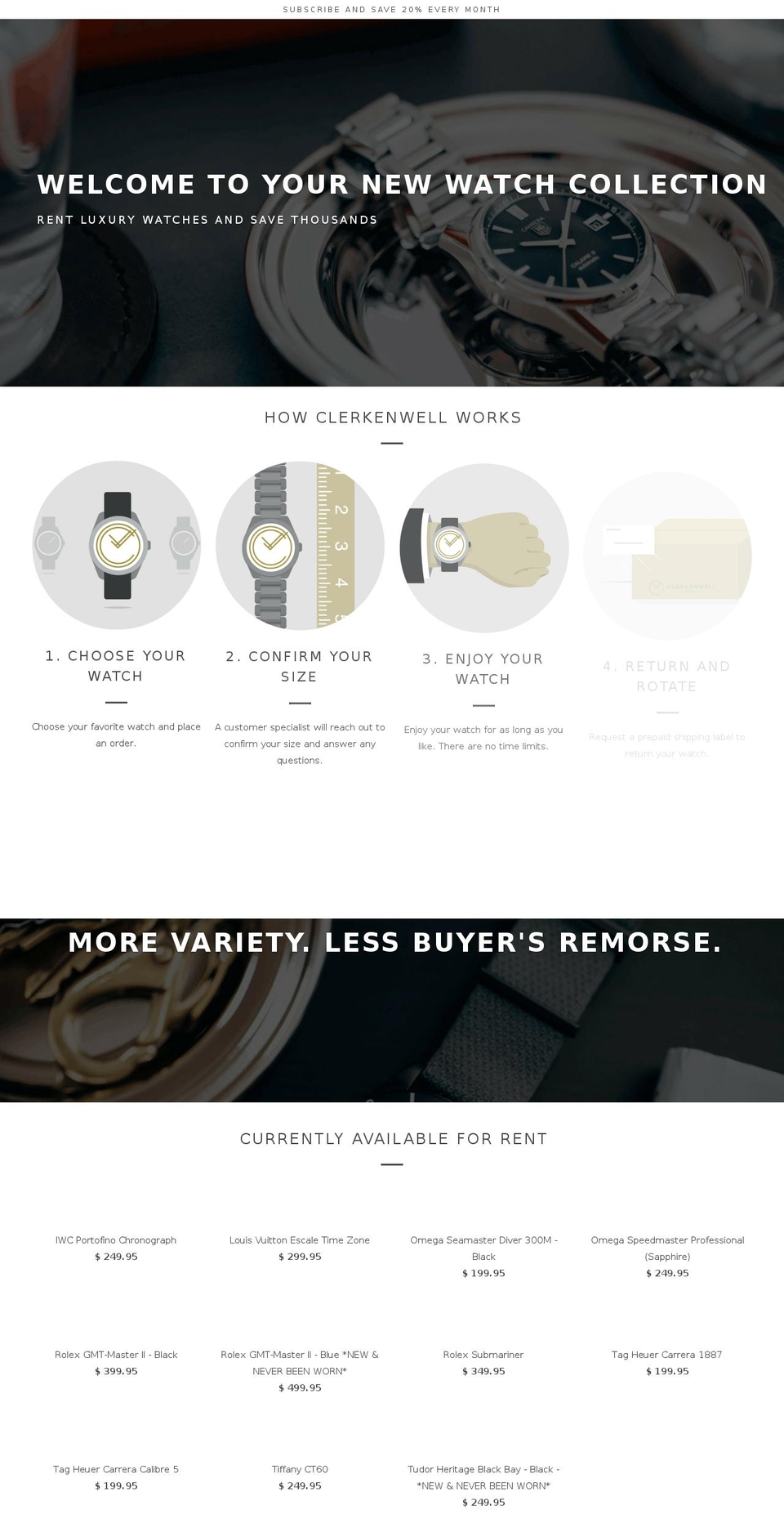 clerkenwellwatches.com shopify website screenshot
