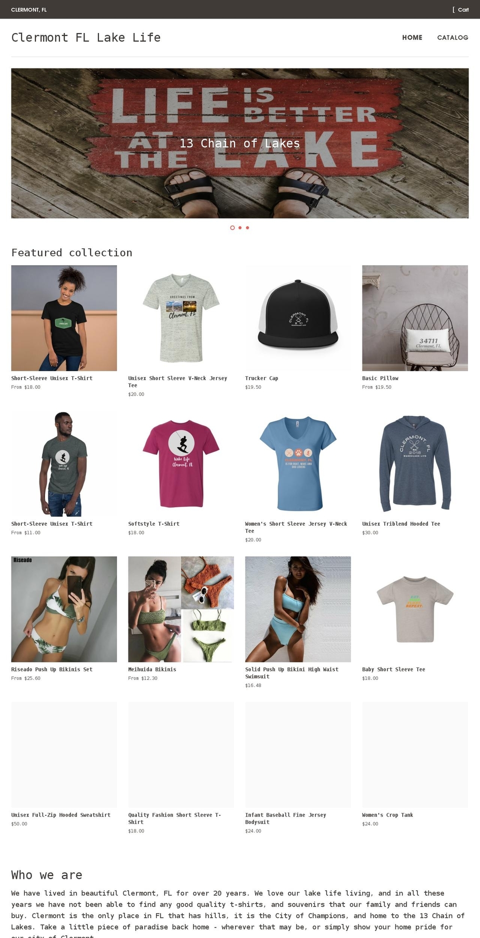 clermontlakelife.com shopify website screenshot
