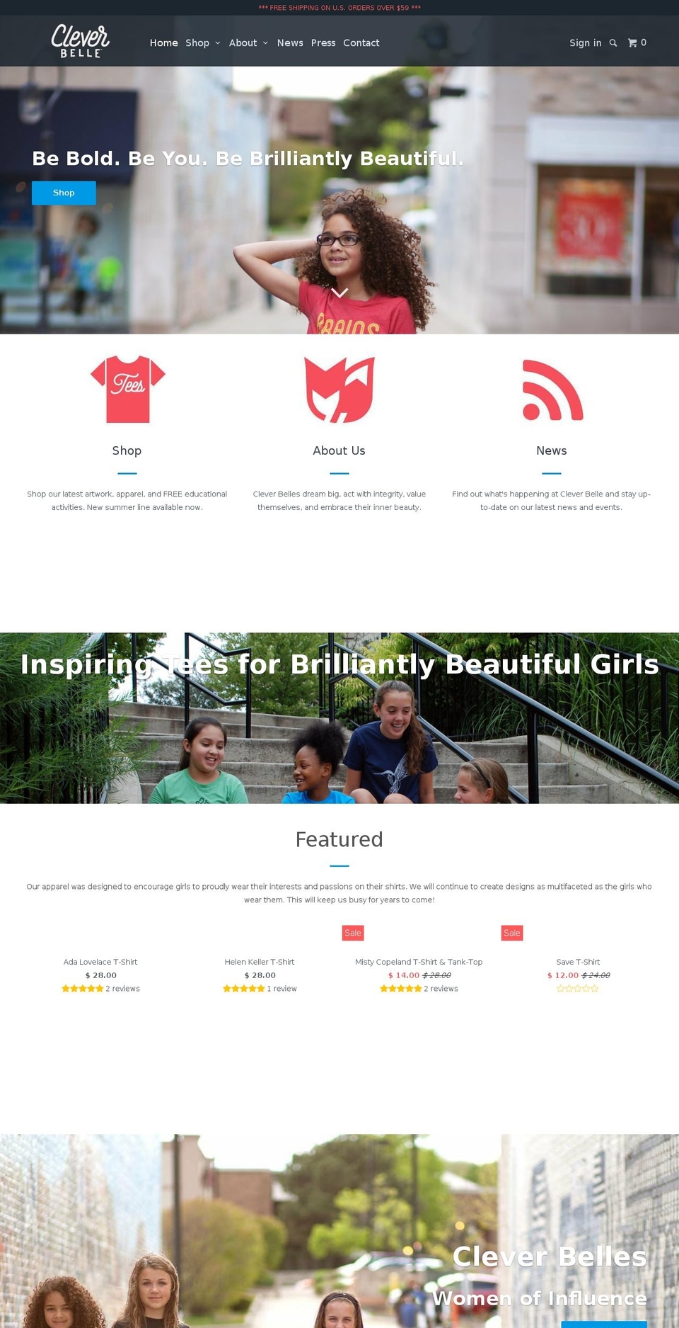 cleverbelle.info shopify website screenshot