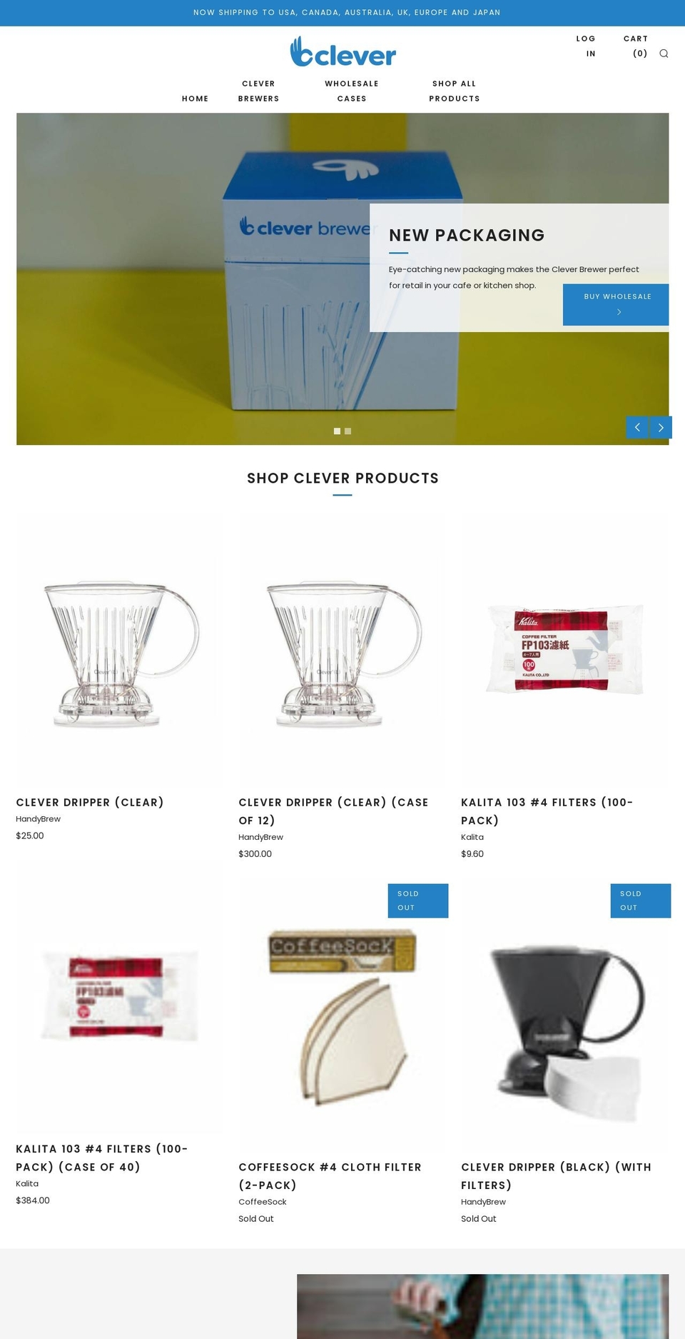 cleverbrewing.coffee shopify website screenshot