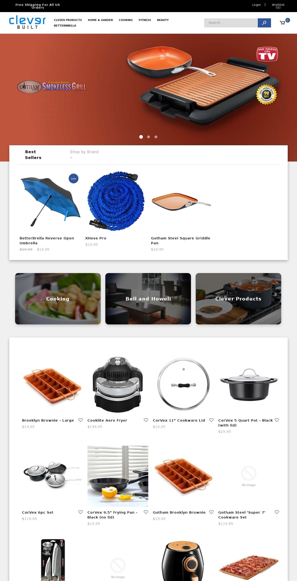 cleverbuilt.com shopify website screenshot