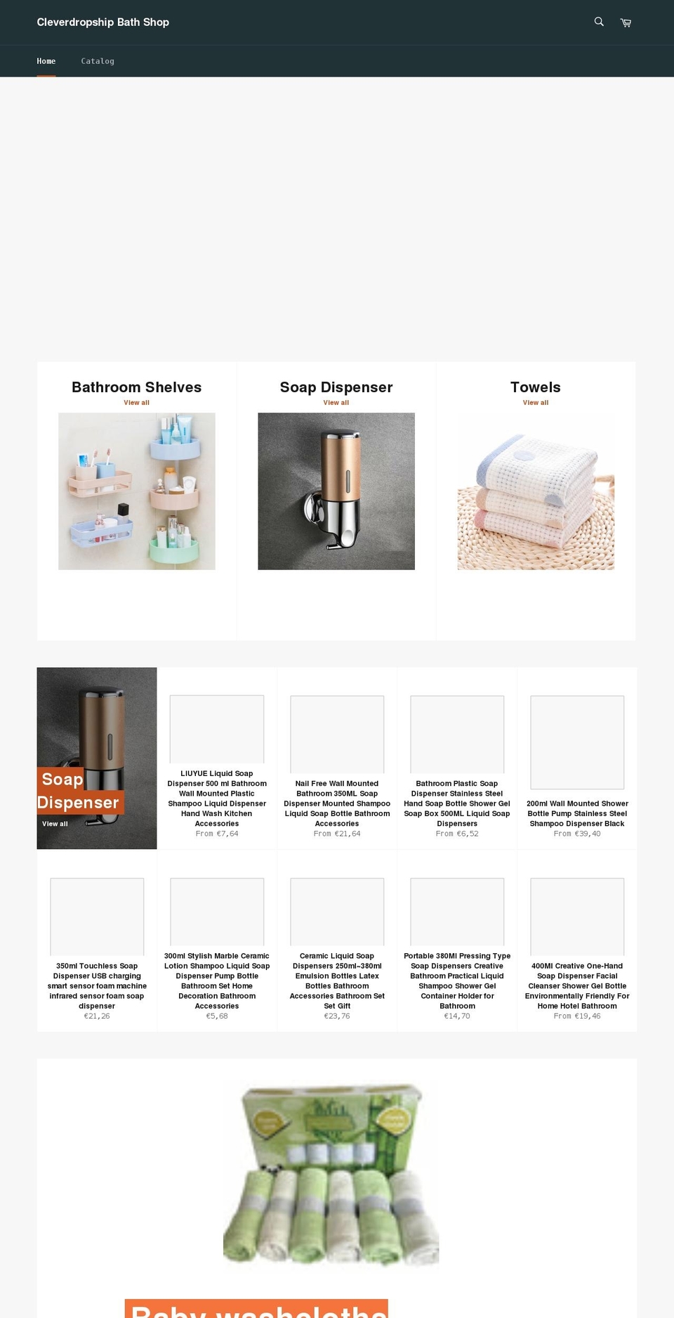 cleverdropship-bath-shop.myshopify.com shopify website screenshot