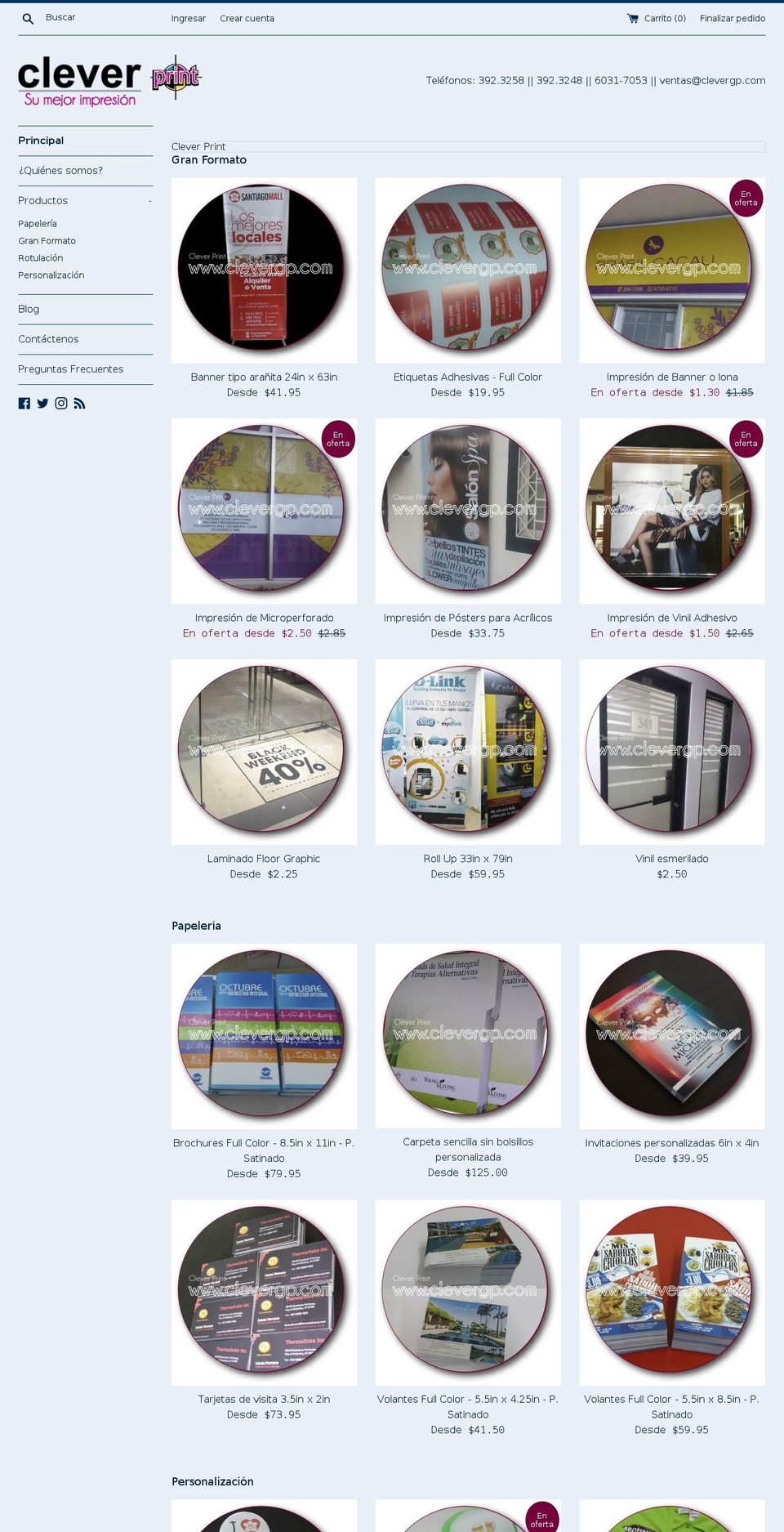 clevergp.com — Shopify storefront screenshot