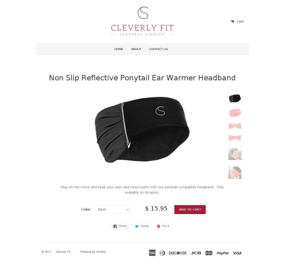 cleverlyfit.com shopify website screenshot