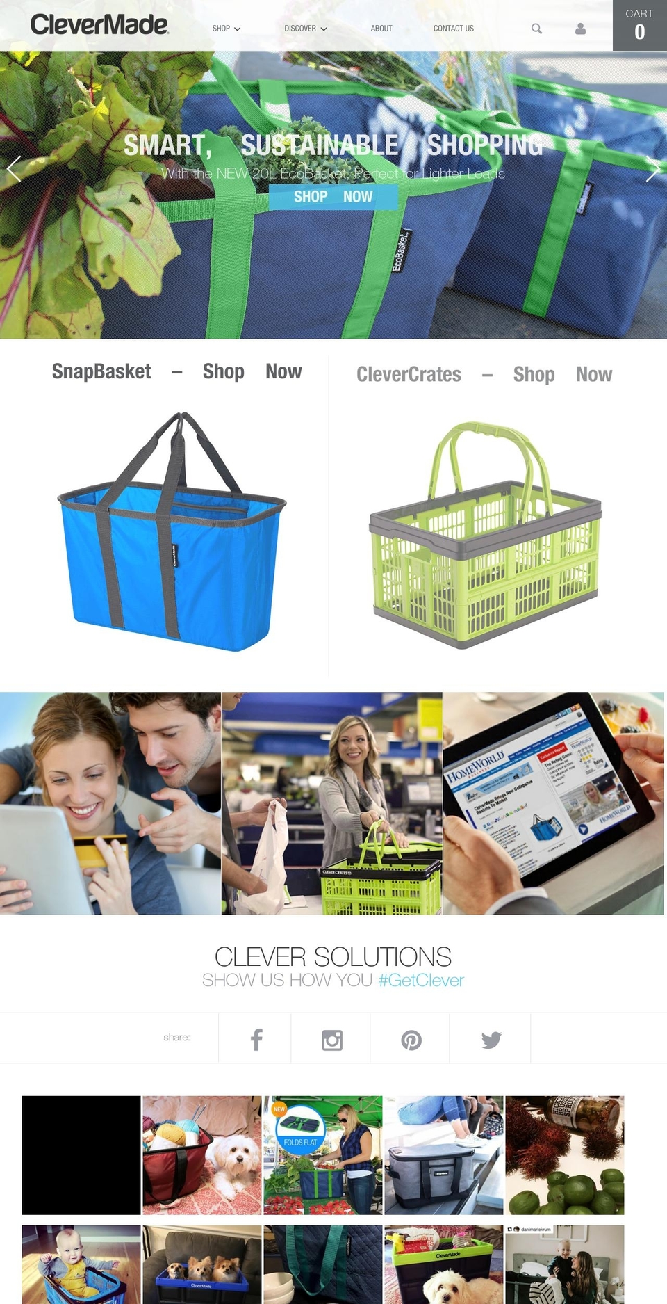 clevermade.com shopify website screenshot