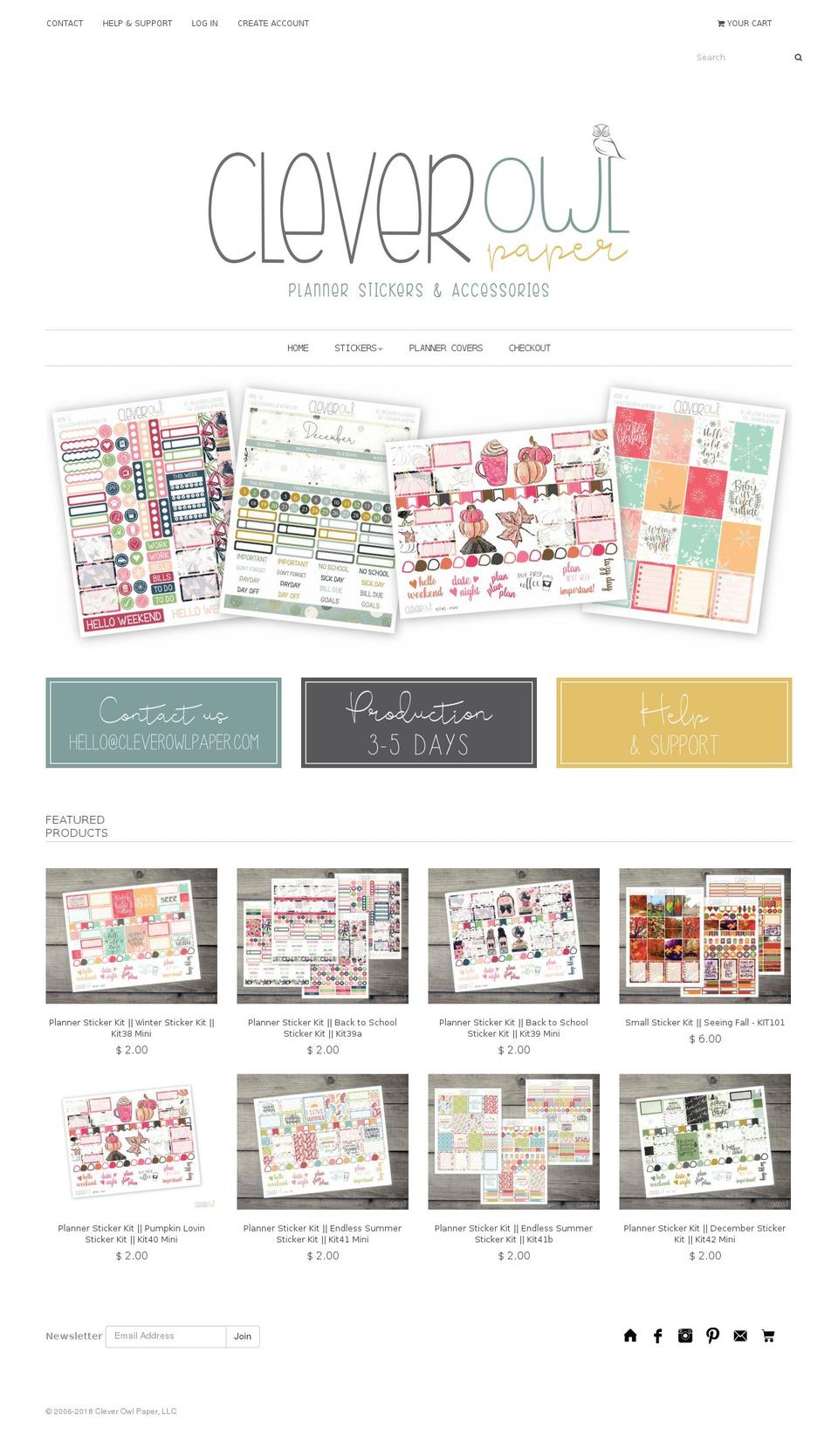 New Envy with BOLD PO changes Shopify theme site example cleverowlpaper.com