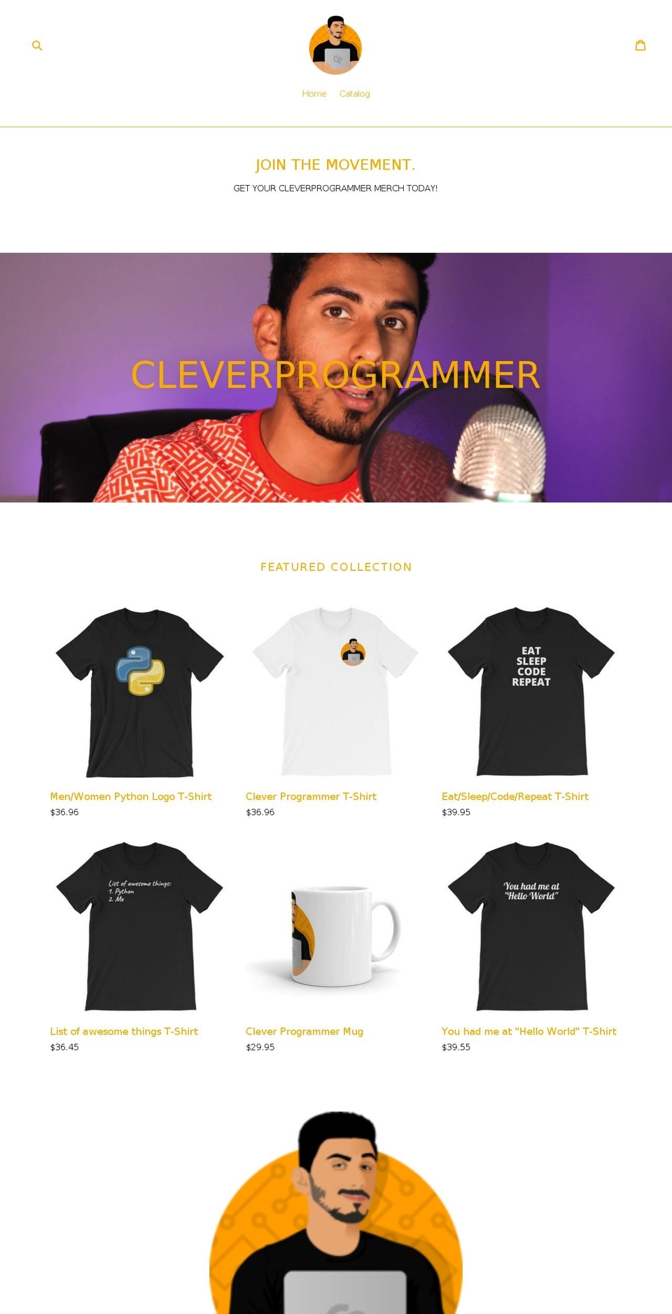 cleverprogrammer.myshopify.com shopify website screenshot