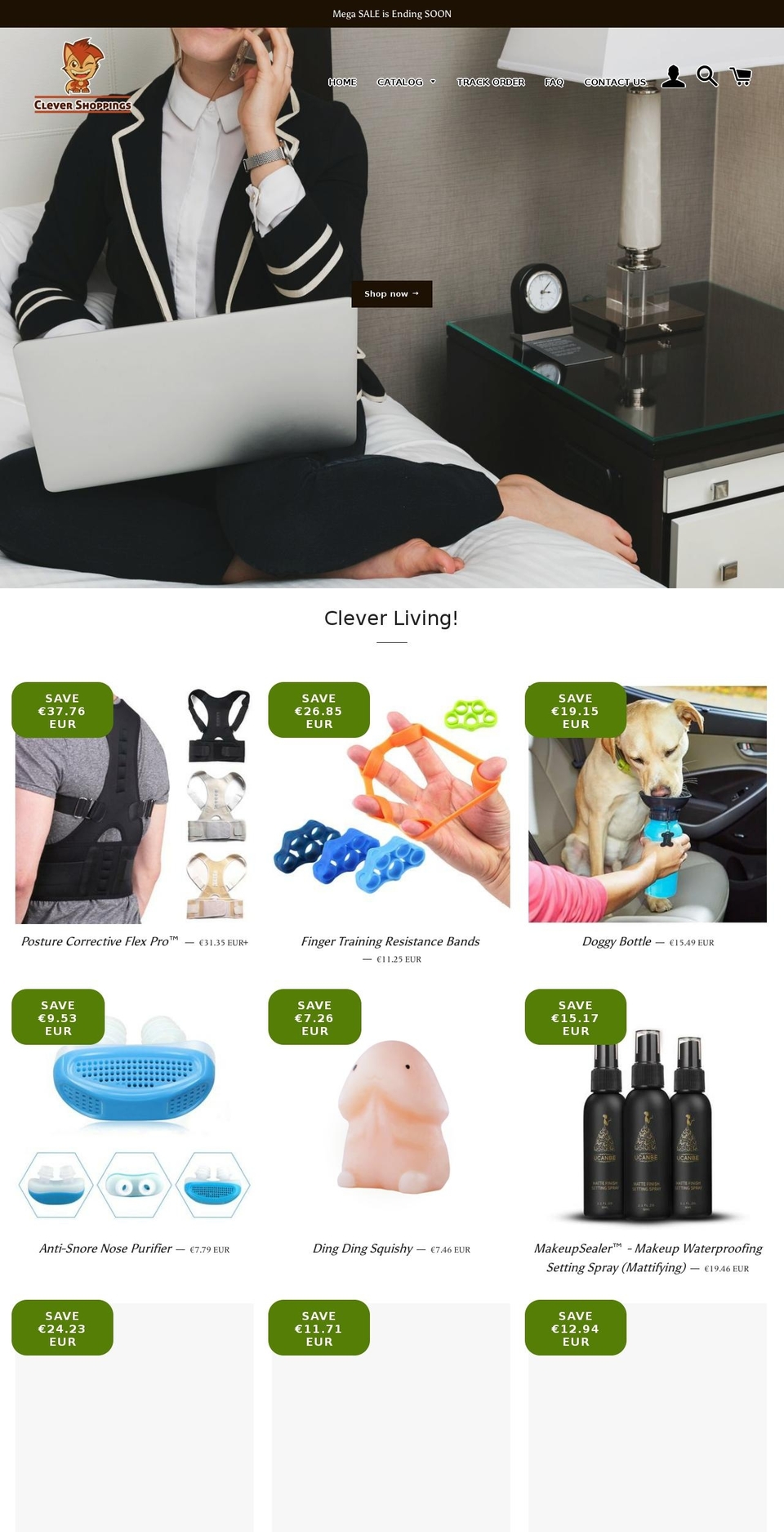 clevershoppings.com — Shopify storefront screenshot