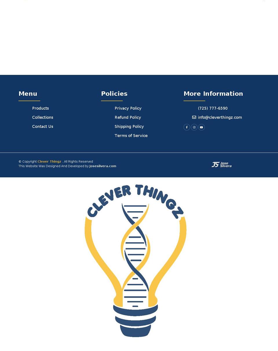 cleverthingz.com shopify website screenshot