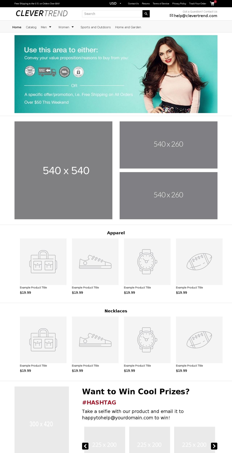 clevertrend.com — Shopify storefront screenshot
