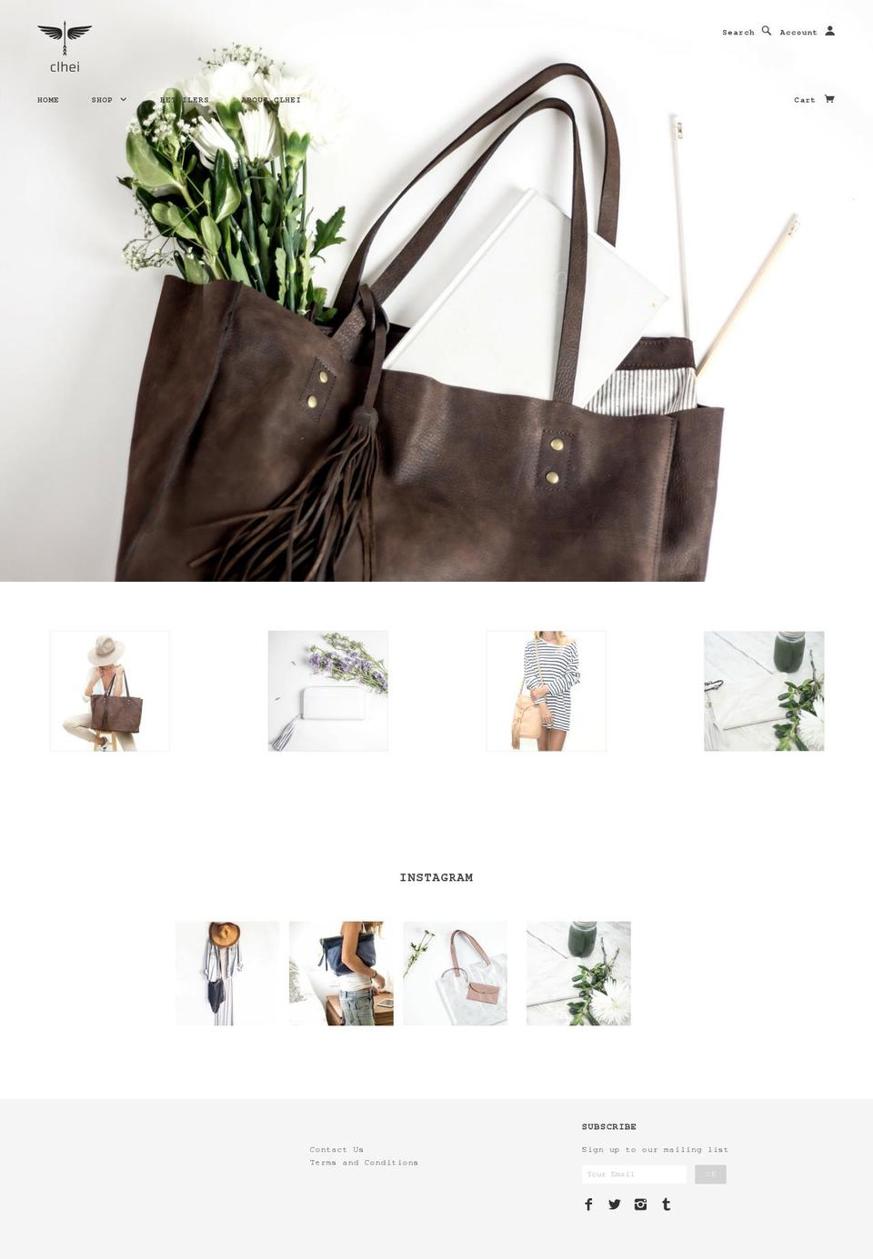 clhei.com shopify website screenshot