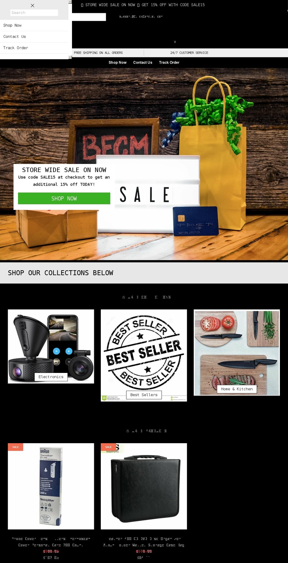 Kibo code v Shopify theme site example clickcamelot.com