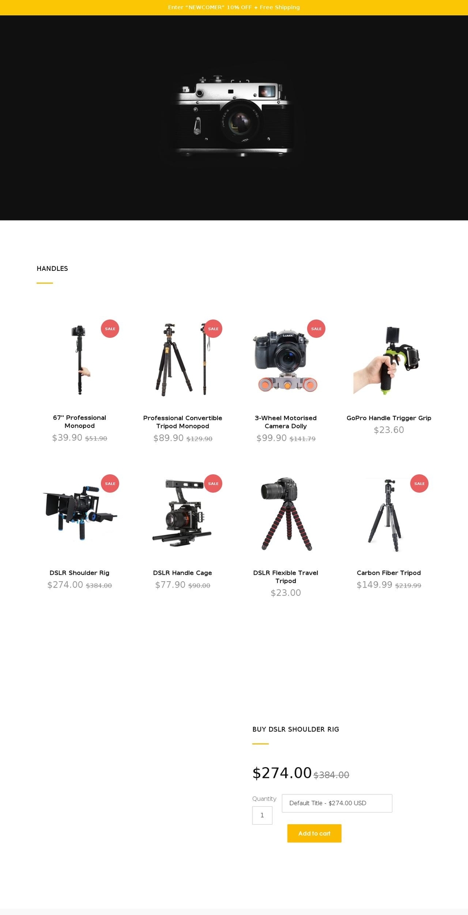 clickequip.com — Shopify storefront screenshot