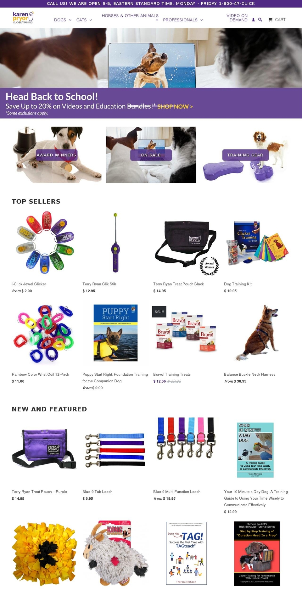 clickerpetsstore.com — Shopify storefront screenshot