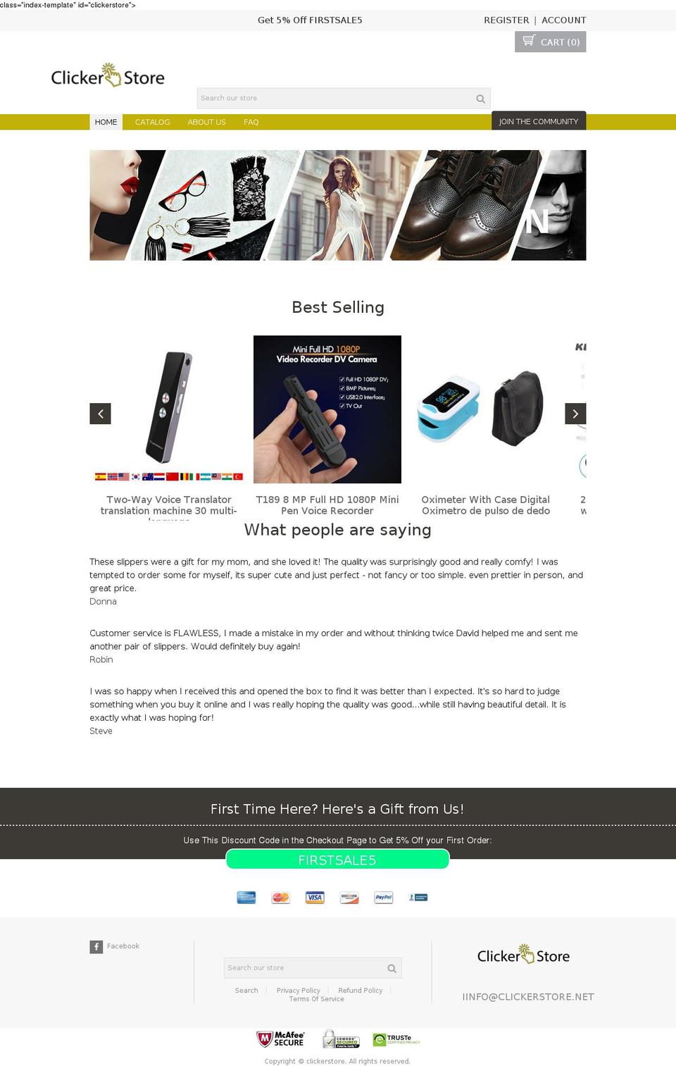 ecompro-video3 Shopify theme site example clickerstore.net