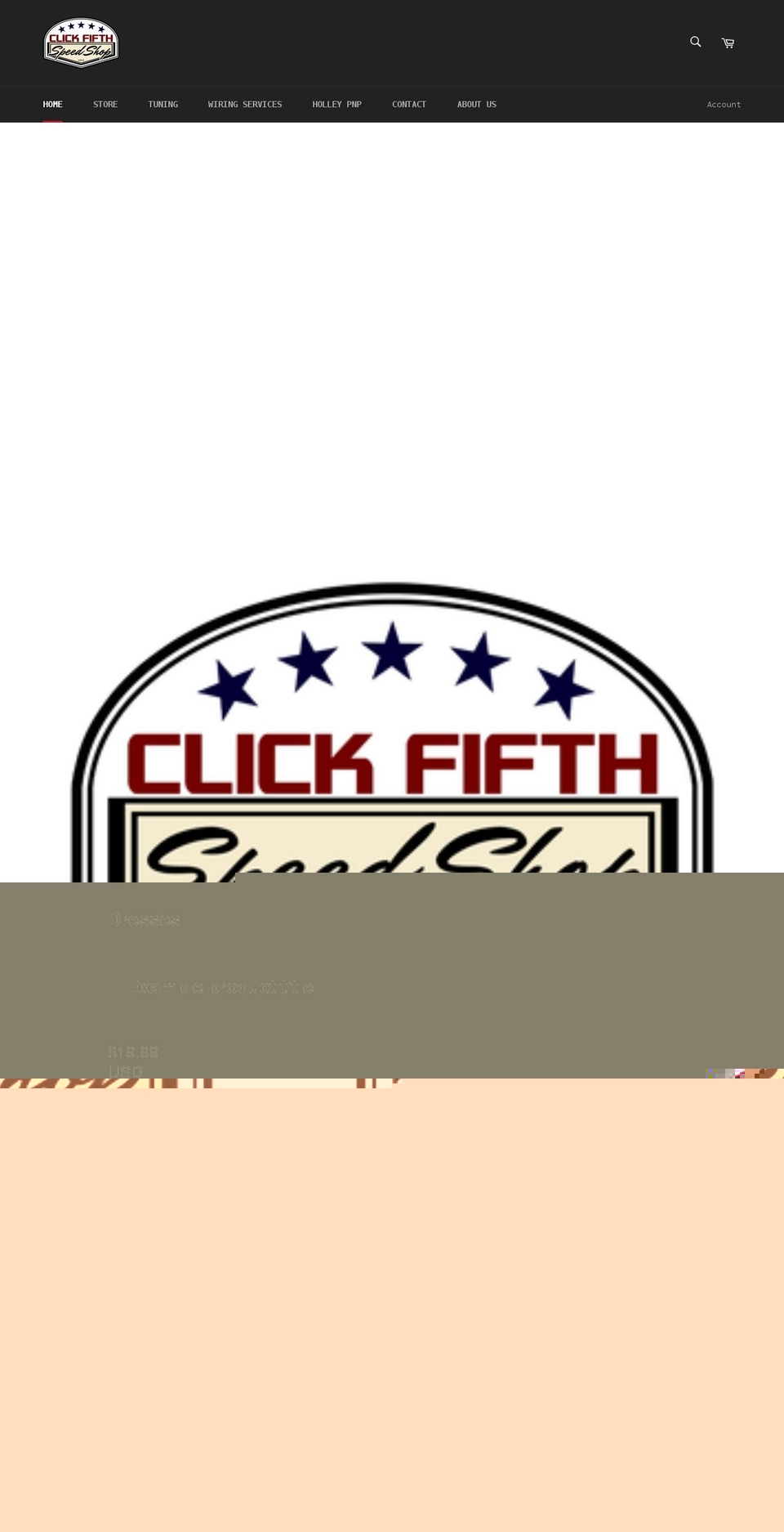 clickfifth.com shopify website screenshot