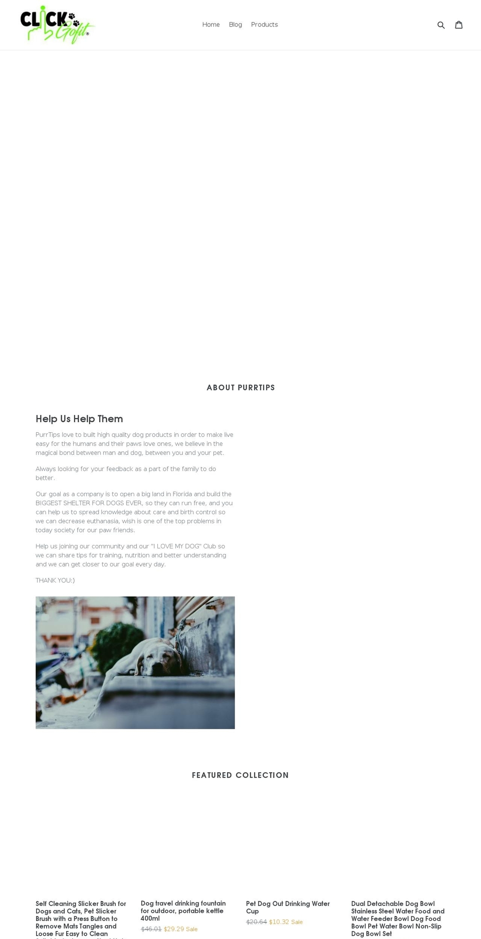 clickgofit.com — Shopify storefront screenshot