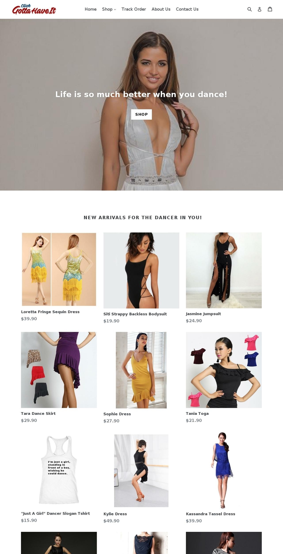 clickgottahaveit.com — Shopify storefront screenshot
