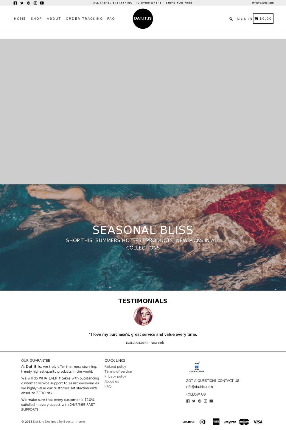 clickyoffer.myshopify.com shopify website screenshot