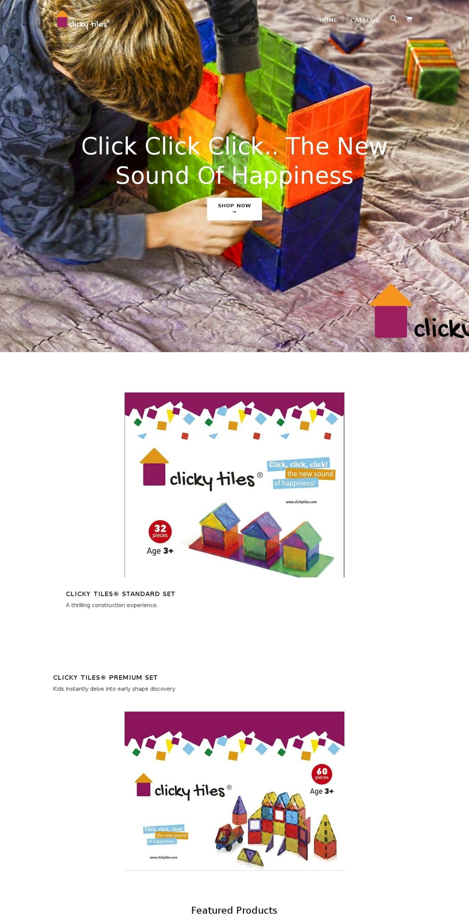 do you like it ? - v2.0 Shopify theme site example clickytiles.com