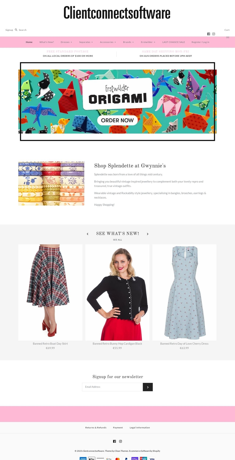 clientconnectsoftware.com shopify website screenshot