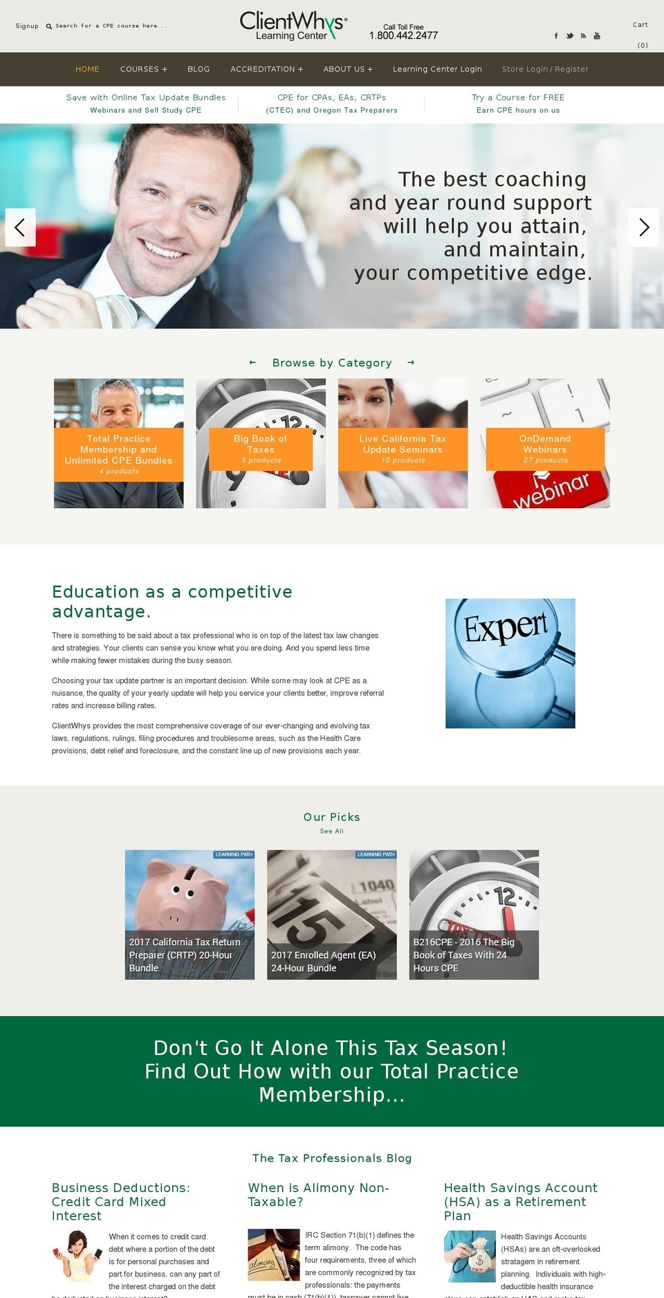 clientwhyscpe.com shopify website screenshot