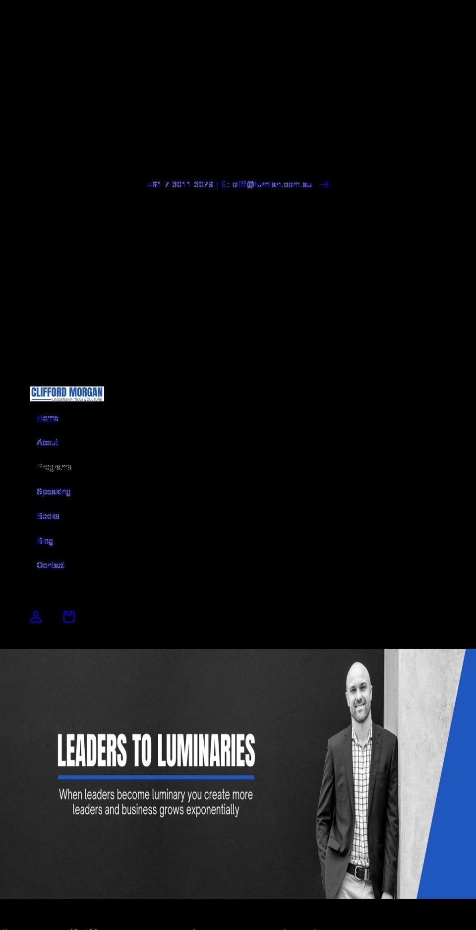 cliffordmorgan.com.au shopify website screenshot