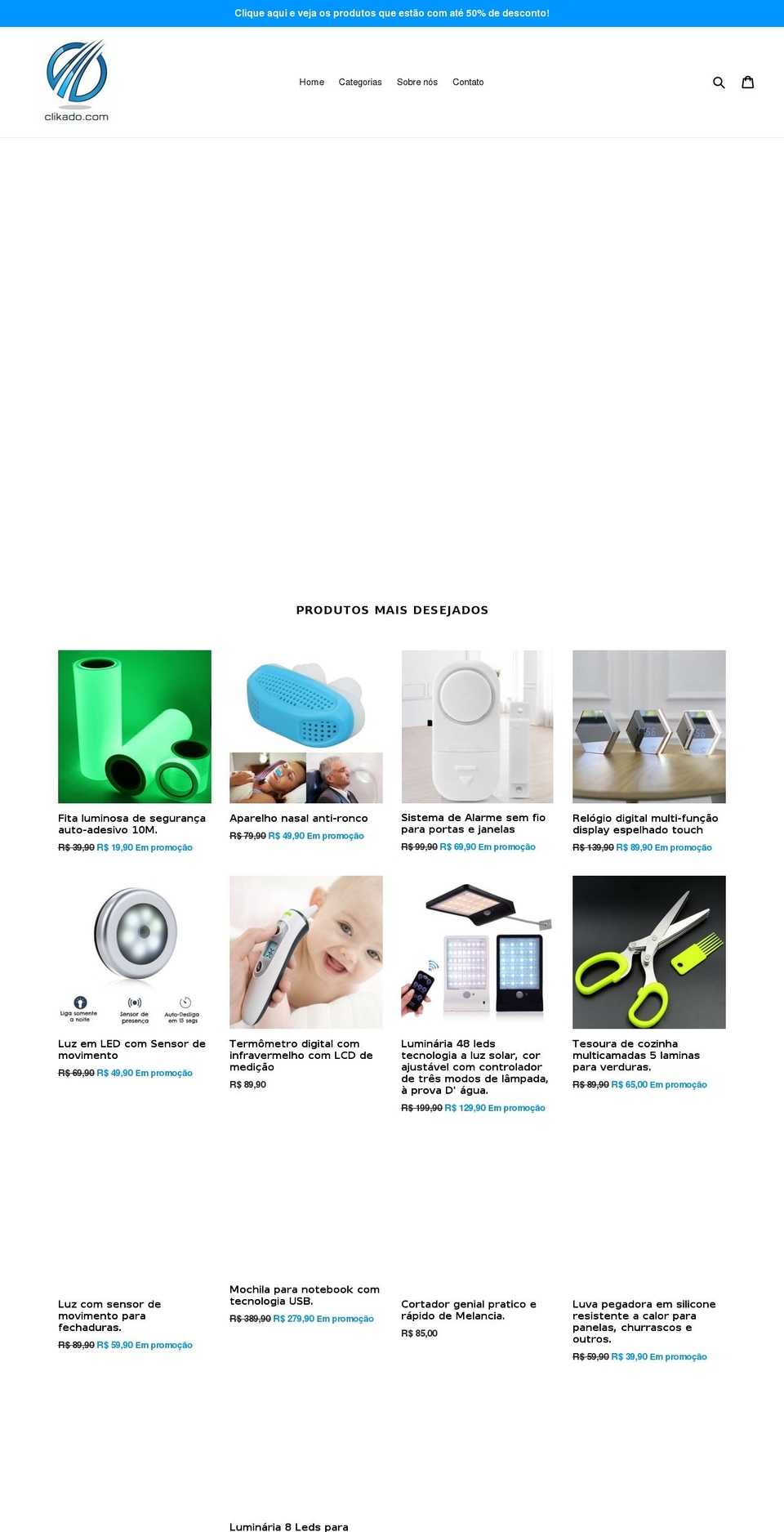 clikado.com — Shopify storefront screenshot