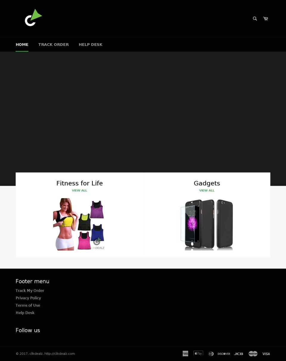 clikdealz.com shopify website screenshot