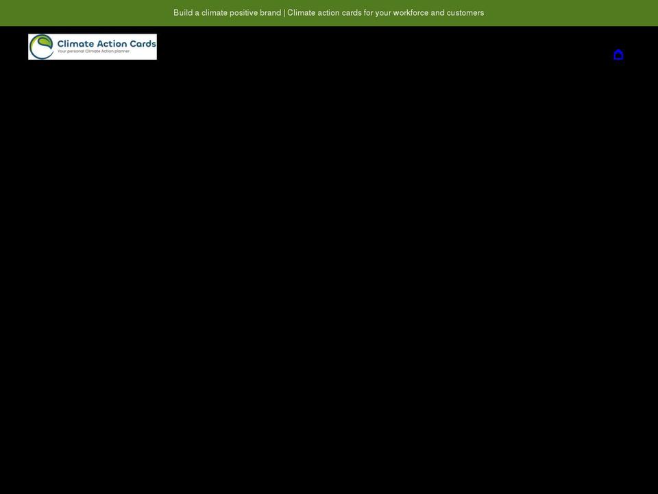 climateactioncards.com shopify website screenshot