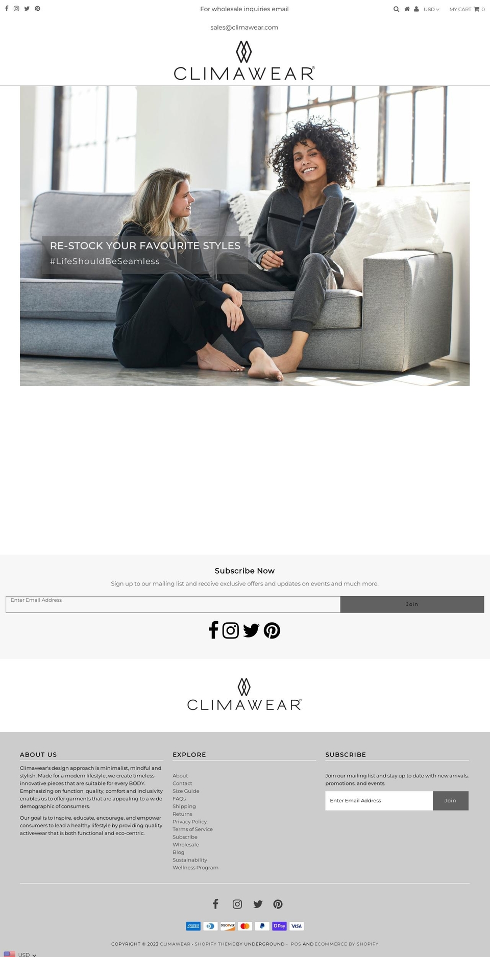 Copy of Testament Shopify theme site example climawear.ca