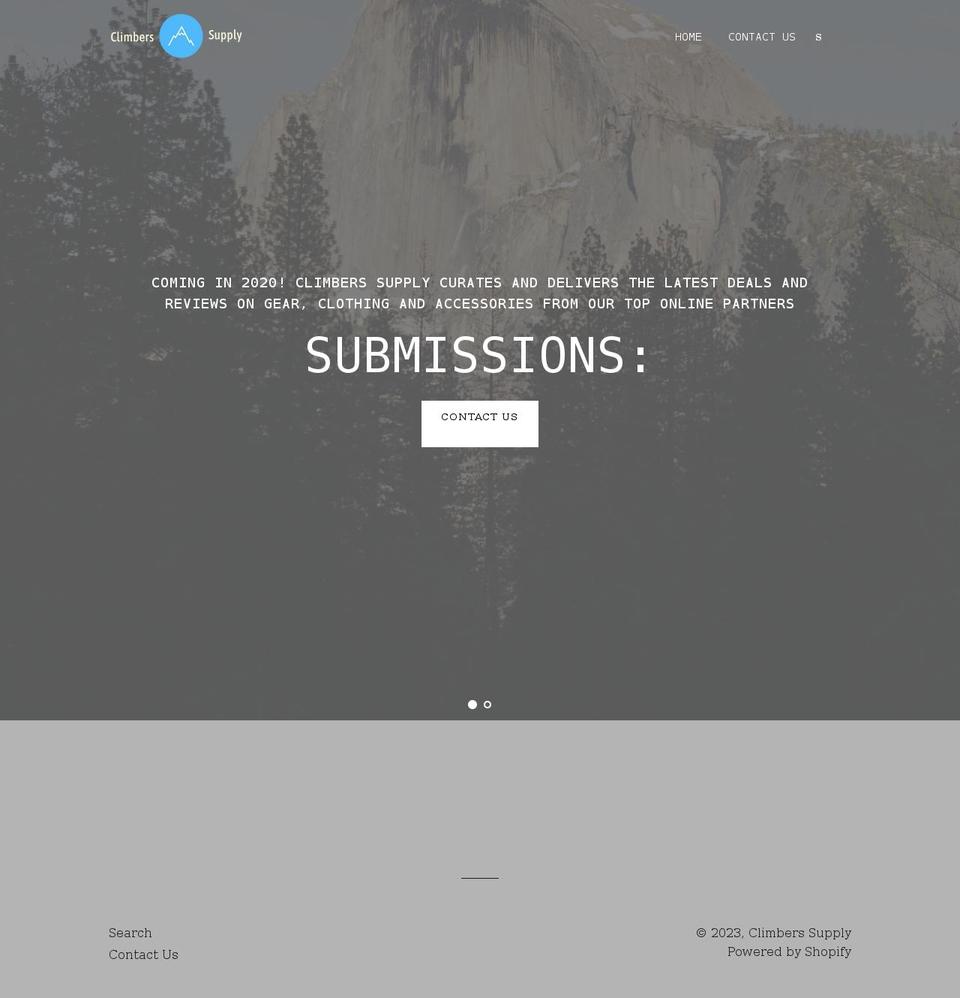 climbers.supply shopify website screenshot