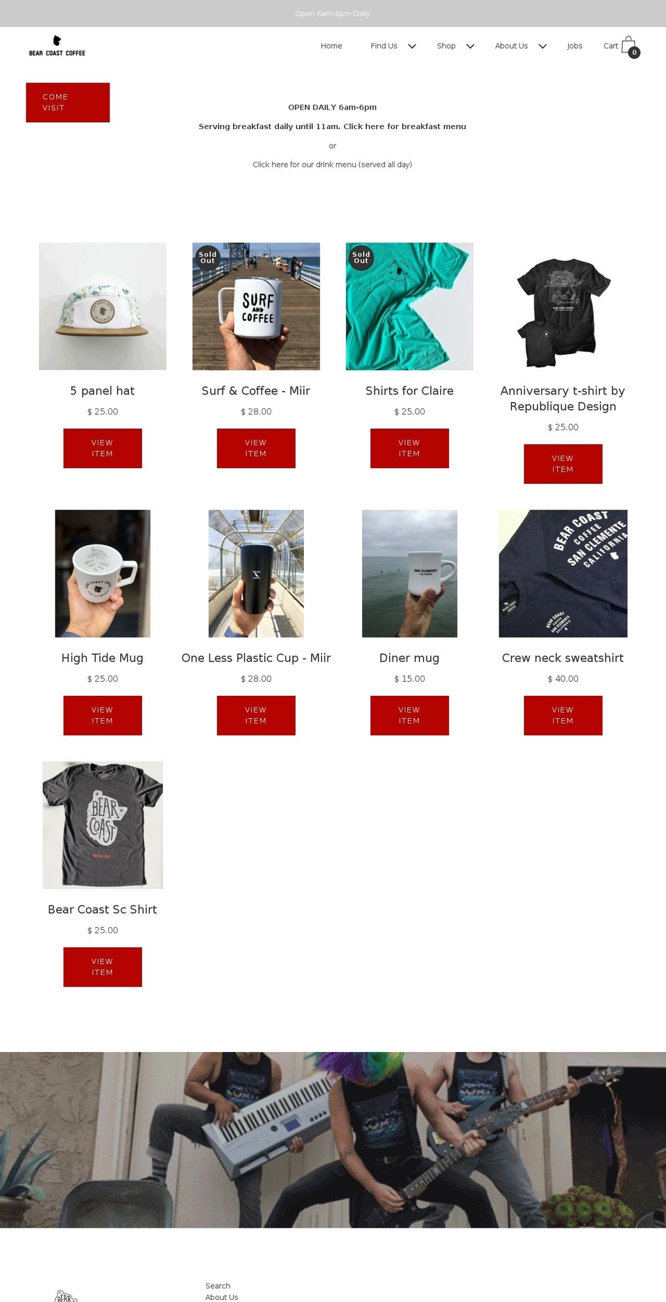 clinardcoffee.com shopify website screenshot