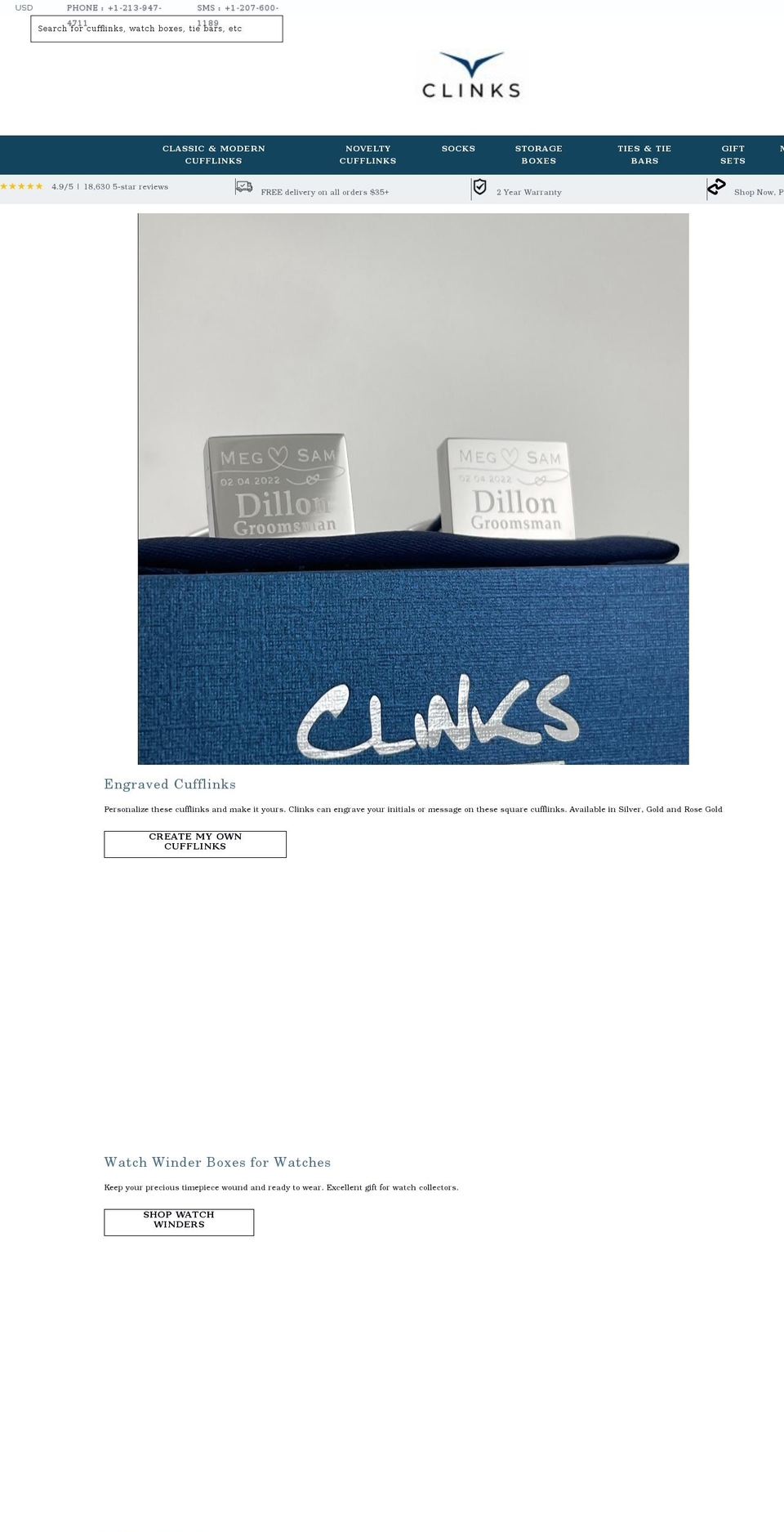 clinks.co shopify website screenshot