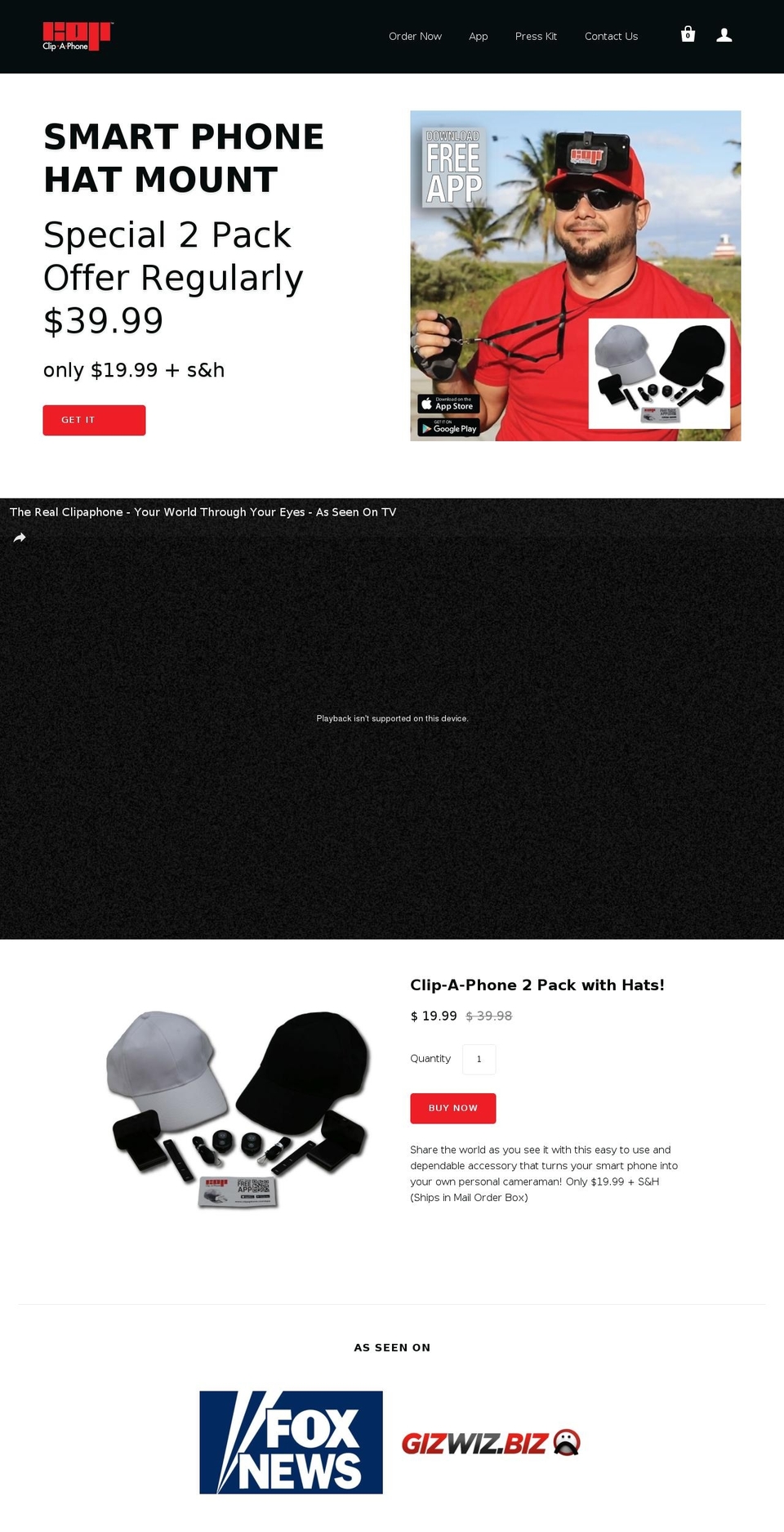 clipaphone.com shopify website screenshot
