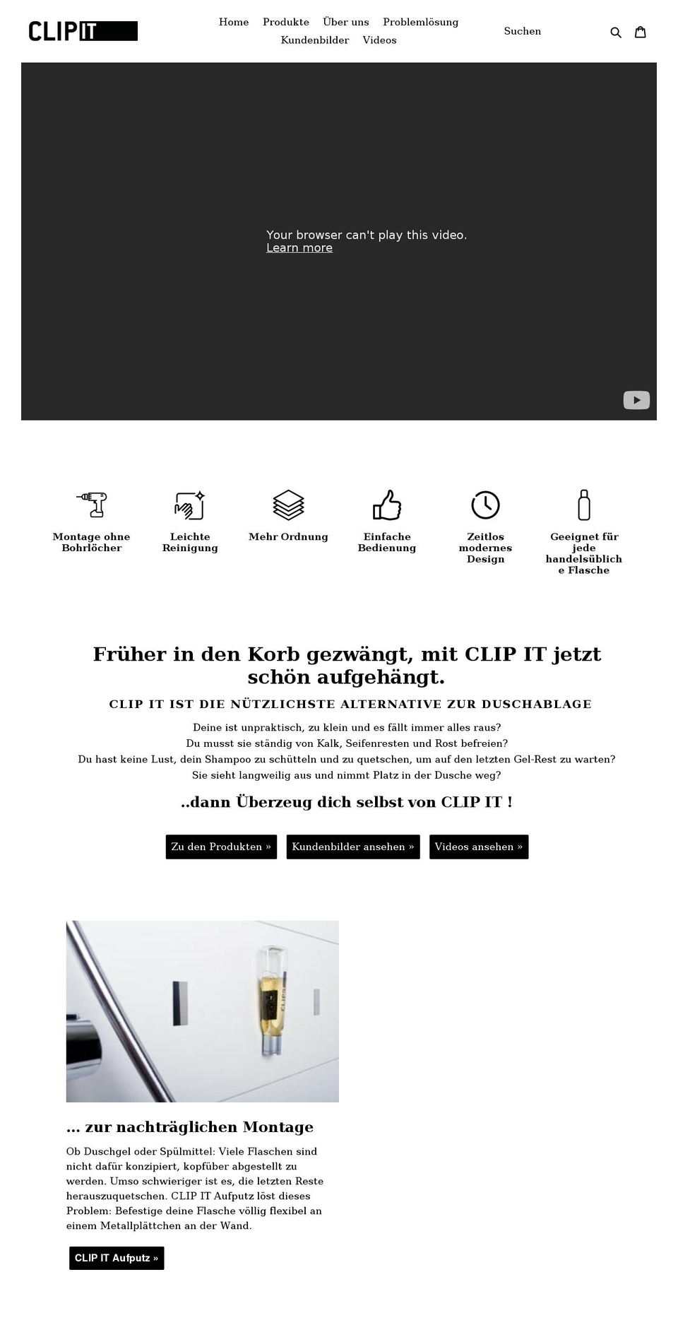 clipit.de shopify website screenshot