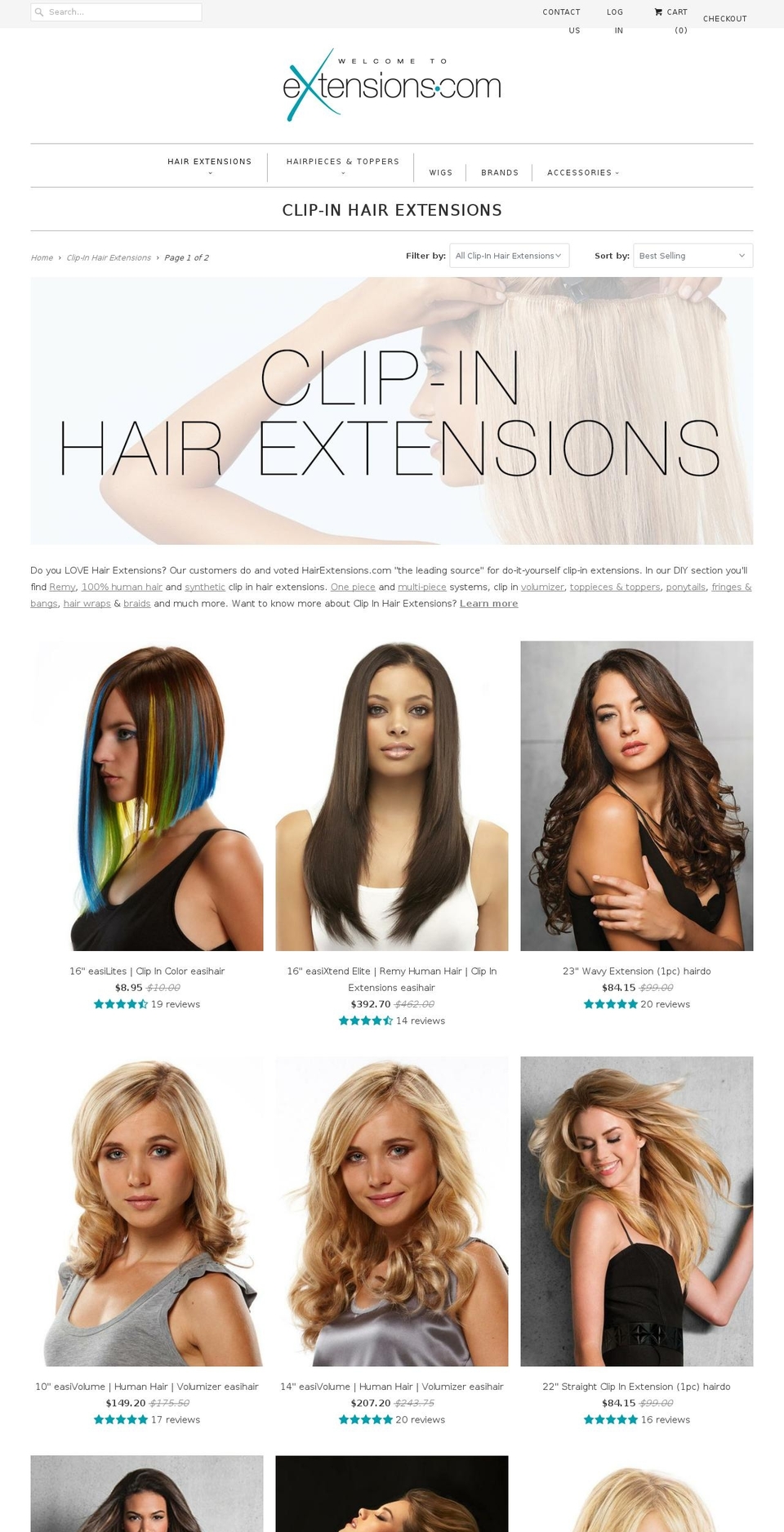 cliponextentions.com shopify website screenshot