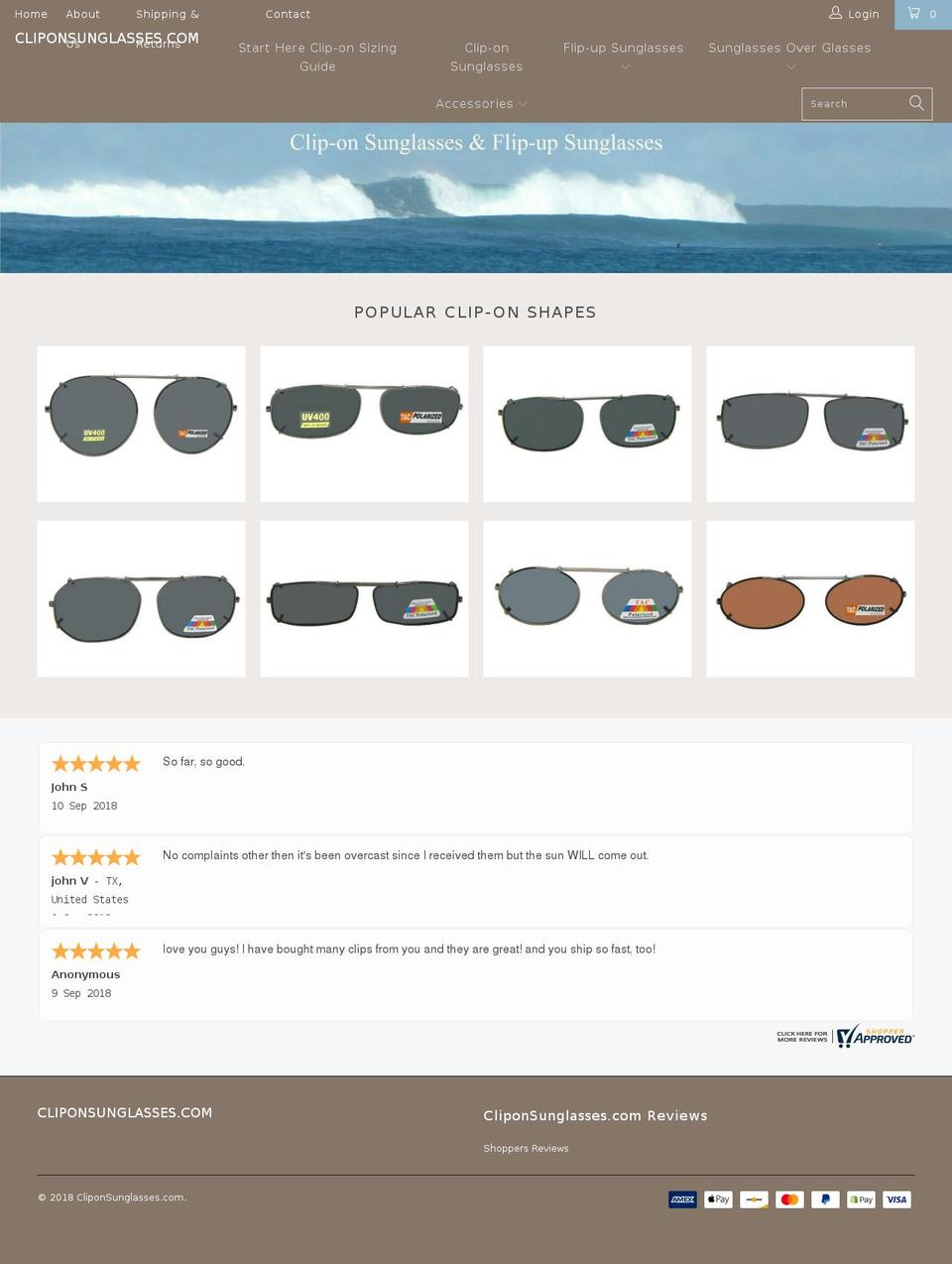 turbo-June-19-2018 Shopify theme site example cliponsunglasses.com