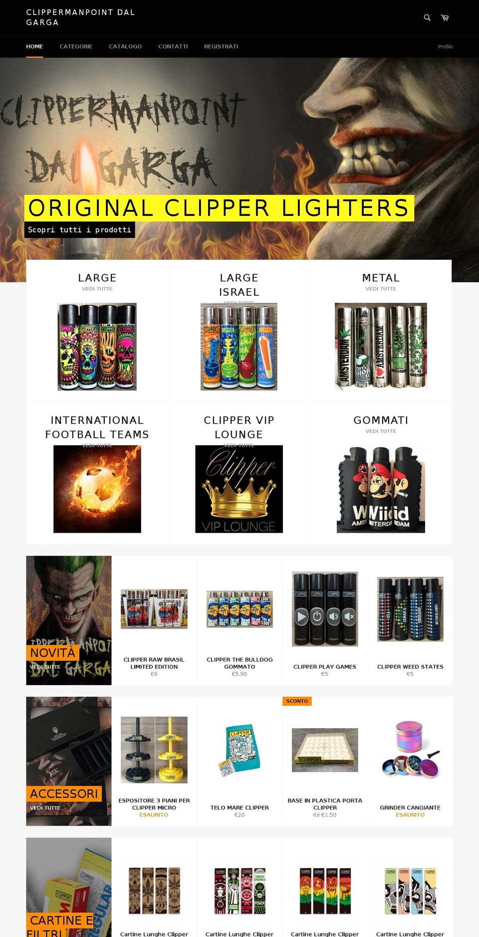 clippermanshop.com — Shopify storefront screenshot